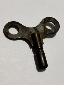 Vintage Messing Uhr Kamin Schlüssel Markenlos Ersatzteile Aufzug - Bild 1 von 5