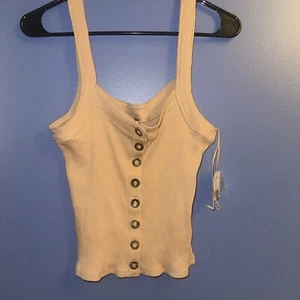 Serbatoio Free People marrone chiaro M nuova con etichette - Foto 1 di 5
