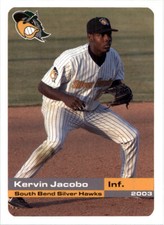 2003 South Bend Silver Hawks Grandstand #6 Kervin Jacobo