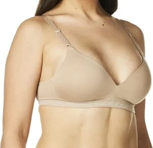 NWT Warner's Wireless T-Shirt Bra 38D Blissful Benefits Back Smoothing Nude - Picture 1 of 4