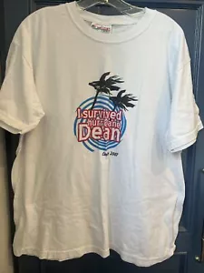 I Survived Hurricane Dean Cancun T Shirt 2007 Made In Mexico Unisex Size XL - Picture 1 of 7
