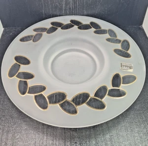 Ettore Sottsass for Egizia empty crystal pocket decorated with gold Ø CM 24 - Picture 1 of 3