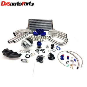 for90-93 Honda Accord 92-96 BB4 T3T4 .63 Turbo Kit Intercooler BOV FMIC Manifold - Picture 1 of 4