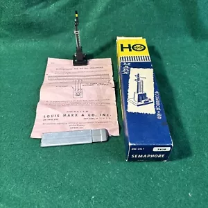 HO TRAINS- VINTAGE MARX HO 6439 OPERATING SEMAPHORE- BOXED - NEW - B1B - Picture 1 of 12