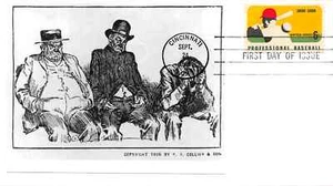 1381 6c Professional Baseball paste-on & tied photograph of the period [832888] - Picture 1 of 1