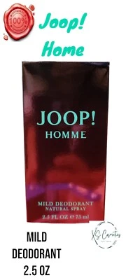 JOOP HOMME DESODORANTE SUAVE SPRAY NATURAL (HOMBRES) 2,5 OZ *NUEVO* Foto 1 de 2