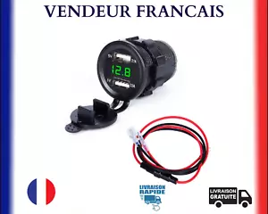 Steckdose Adapter Ladegerät KFZ LKW Motorrad Zigarettenanzünder zwei USB 12V/24V LED - Bild 1 von 13