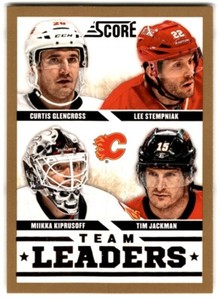 2013-14 Score Team Leaders Gold Curtis Glencross/Lee Stempniak/Miikka