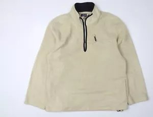 Zantos Felpa Pullover Uomo Beige XL in Pile - Foto 1 di 12