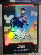 Alexis Rios 2004 Bowman Chrome Draft Refractor #9 Toronto Blue Jays 