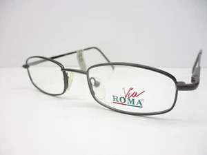 Unisex Kids Vintage Eyeglasses Via Roma VR 557 46 Metal Brown Metal NOS - Picture 1 of 7