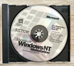 Geniune Microsoft Windows NT Workstation 4.0 CD Disk NEW With ORIGINAL SLEEVE! - Picture 1 of 3