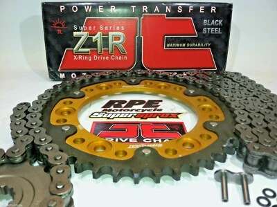 KIT CORRENTE E RODAS DENTADAS PERSONALIZADO YAMAHA YZF R1 '09-14 SUPERSPROX JT Z1R 520 QA - Imagem 1 de 4