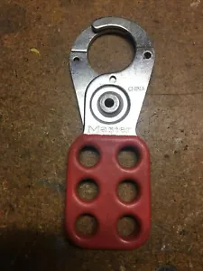 MASTER LOCK Snap-on Lockout Steel Hasp Red 1 In Hole Size 420 1” Red Safety - Picture 1 of 4