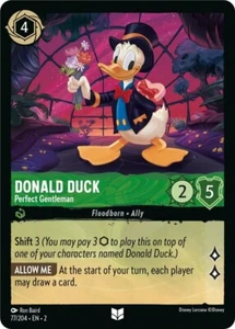 Donald Duck, Perfect Gentleman Foil - 077 EN-2 NM - Lorcana - Picture 1 of 1