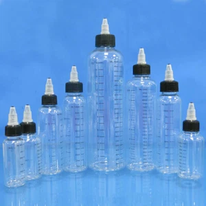 Plastic Oil Can Pigments Bottle Graduated Cylinder 30ml/60ml/100ml/120ml/250ml - Picture 1 of 7