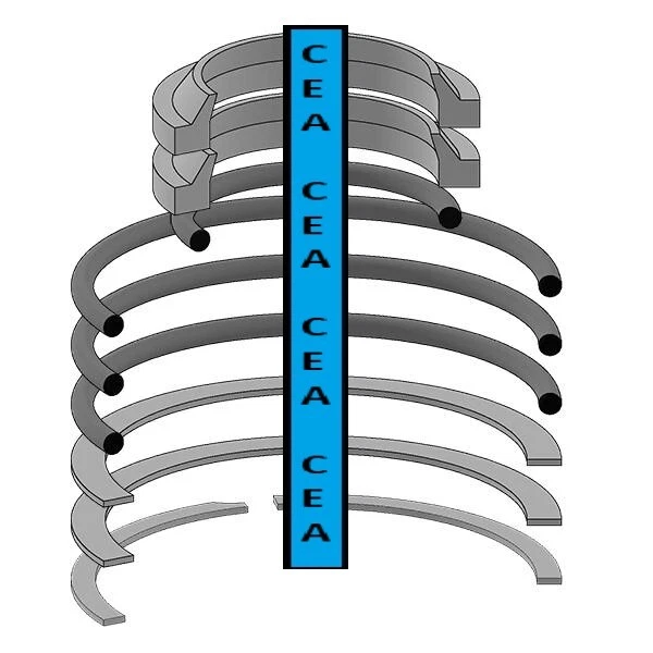 Kit de sellado de cilindro de dirección A44644 para estuche 480 480B 480C 580B 580C Foto 1 de 1