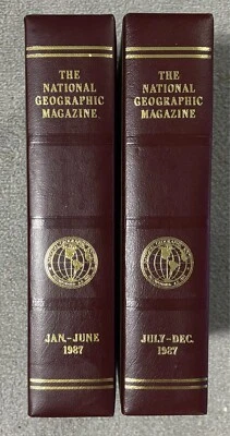 National Geographic Magazine 1987 Complete Year With Slip Covers And Maps - Image 1 of 4