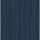Naval Blue Wood Panel Vinyl Peel and Stick Wallpaper Roll (Covers 30.75 Sq. Ft.)