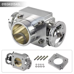 60 MM UNIERSAL 60MM VQ35TPS ALUMINUM THROTTLE BODY INTAKE MANIFOLD BILLET SILVER - Picture 1 of 8