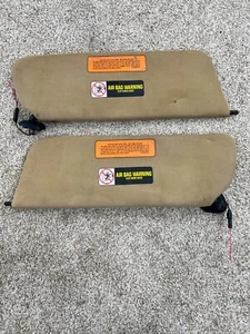 1984-2001 JEEP CHEROKEE XJ sunvisor set sun visor visors BROWN TAN - Picture 1 of 8