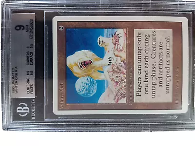 Beckett Graded Unlimited Winter Orb BGS 9.0  - Image 1 of 2