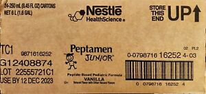 Peptamen Junior Vanilla, 250 mL Cartons (Pack of 24)