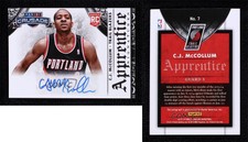 2013-14 Panini Crusade Apprentice Signatures CJ McCollum #7 Rookie Auto RC