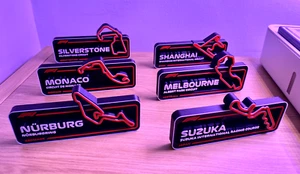 Formula 1 Track, 3D Desk Art Gift, Silverstone, Monaco etc - Buy 2 Get 1 FREE - Picture 1 of 15