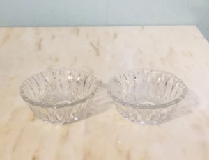 2x Libbey Canada Nut Dish Dessert Bowl 4.5" Diameter, Height 1.5" Clear Glass - Picture 1 of 12