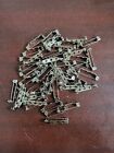 100 Pin Backs Safety Clasp 1" Silver DIY Craft Craft Button Brooch Name Badge
