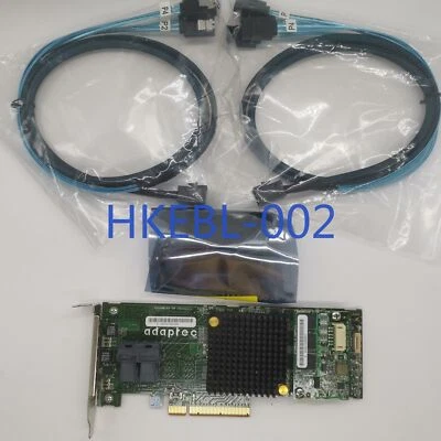Adaptec ASR-7805 1G Cache PCIe 6GBs RAID Adapter Card + Batter +2P SATA Cable - Image 1 of 4
