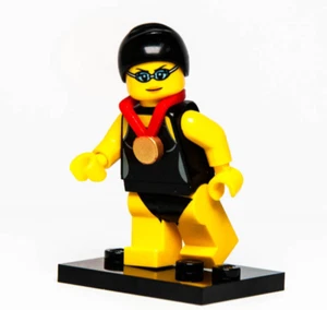 Lego CMF Series 7 Minifigure -Swimming Champion Diver Female (col07-01) 8831 - Picture 1 of 5