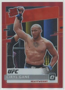 Ciryl Gane 2021 Panini Chronicles UFC Optic Red Prizm /149 RC Rated Rookie #202