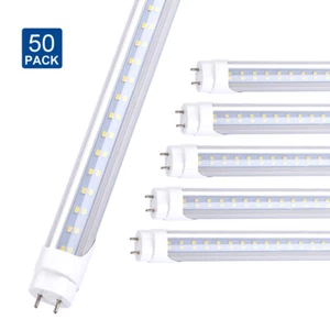 50 Pcs T8 4FT G13 Bi Pin Led Tube Light Bulbs 28W 4 Foot Led Shop Light 5000K - Picture 1 of 11