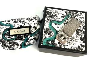 Sehr seltene GUCCI Geldklammer Garten Katzenkopf Tiger Silber Geldscheinklammer echt - Bild 1 von 12