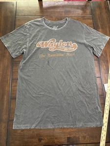 Midnight Rider XL Waylon Jennings Ramblin Man Distressed Shirt Single Stitch - Bild 1 von 11