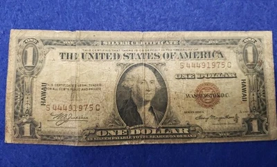 $1 1935 A  HAWAII  Silver Certificate ~ L👀K SHIPS FREE - Image 1 of 2