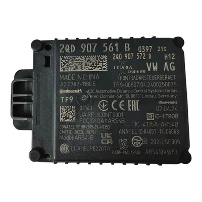VW Audi Cruise Control Radar Sensor Distance Module 2QD907561B 7P0907561B ACC - Image 1 of 4