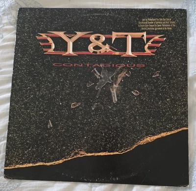 Y&T "Contagious"  GEFFEN LP NM Condition Promo Record 1987 - Image 1 of 4