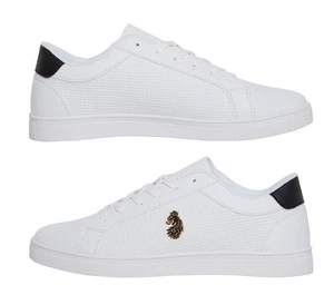 Luke 1977 | Herren Ortiz Weiß Schwarz Freizeit Sneaker | Größe UK 9 EU 43 UVP 60£ - Bild 1 von 6