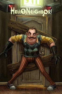 Hello Neighbor – Stealth Horror Video Game Poster, Suspenseful Game Art Print - Image 1 of 4