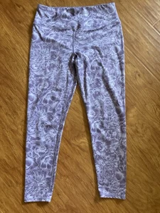 Kyodan Activewear Leggings Gr. L Stretch geblümt lila - Bild 1 von 5