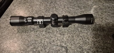 3-9x32 AO Crosshair Reticle Rifle Scope + 20mm Rings Mount For Hunting Shooting - Image 1 of 4