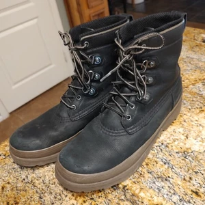 Sorel Caribou Street wasserdichte Stiefel schwarz braun Leder Schnürung Herren Gr. 12 - Bild 1 von 14