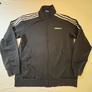 Chaqueta de Pista Adidas Originales Negra Blanca 3 Rayas Cremallera Completa Para Hombre’s Mediana - Imagen 1 de 9