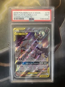 Solgaleo & Lunala GX (Full Art) 216/236 Sm-Cosmic Eclipse Holo PSA 9 - Picture 1 of 2