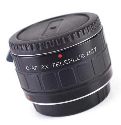 Kenko Teleplus MC7 2x C-AF  Teleconverter Lens for Canon EOS & Front & Rear Cap - Image 1 of 4