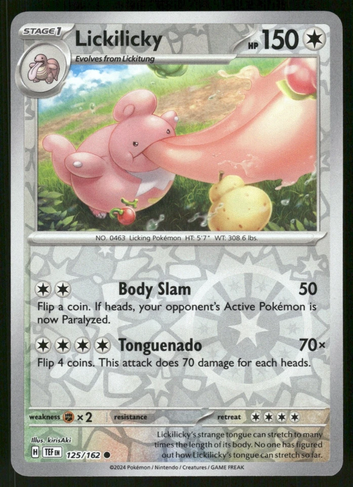 Lickilicky 125/162 TEF SV05: Temporal Forces Reverse Holo NM - Image 1 of 2