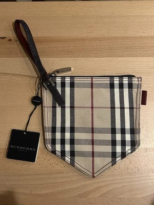 Подлинный винтажный Burberry London Nova клетку карман в форме кошелек с ремешком мешок - Изображение 1 из 4